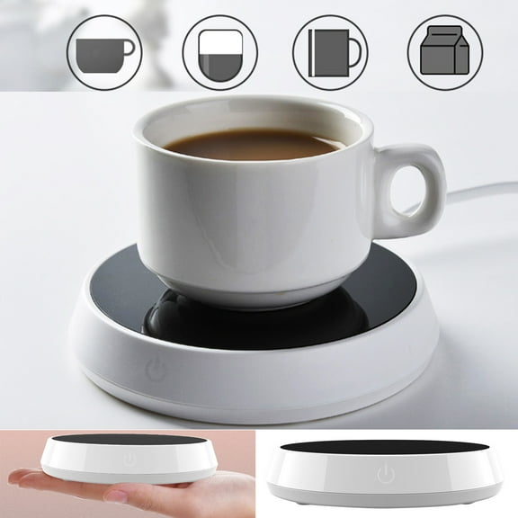 Walbest Electric Coffee Cup Warmer Pad, Coffee Mug Warmer, Beverage Cup Warmer for Office Desk Use, Cup Heater Pad for Cocoa Tea Water Milk