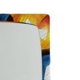 thumbnail image 2 of Ambesonne Modern Fitted Sheet, Watercolor Ring Shapes, Queen Size, Orange Blue, 2 of 2