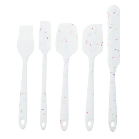 

FRCOLOR 5pcs Silicone Pastry Spatula Set Non-Stick Silicone Spatula Set for Home Baking