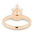 thumbnail image 4 of ESTE ORIGIN 2.00Ct Pear Cut Lab-Grown Diamond Engagement Ring – Hidden Halo, Pavé Band in 14K Rose Gold for Women US 6.5, 4 of 10
