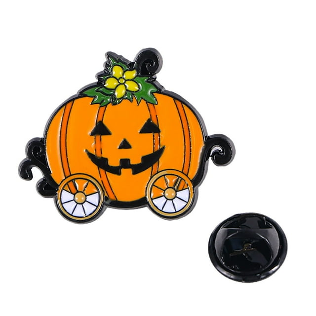 Série d'Halloween Broches Mignonnes Dessin Animé Insigne Tête de Citrouille Squelette et Broche