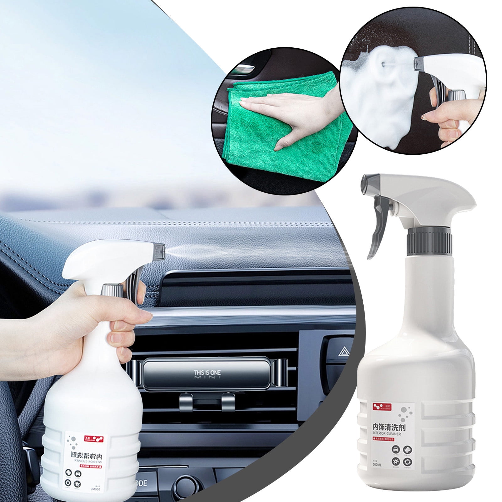 Interior Cleaner And Protectant, Safe For Cars, Trucks, SUVs, Jeeps, Motorcycles, RVs & More Car