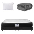 thumbnail image 1 of Colchón King Size + Box Belu + Edredón Homy+ Almohada One Dicasa  Legan, 1 of 7