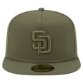 thumbnail image 2 of Men's New Era Olive San Diego Padres Color Pack A-Frame 59FIFTY Fitted Hat, 2 of 5