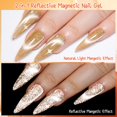 thumbnail image 4 of Esmalte de uñas MEET ACROSS Amber Crystal Cat Eye, 6 colores, 4 of 8