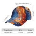 thumbnail image 2 of Fotbe Galactic Dog Swirls Art Gorro Clásico de Béisbol, Gorra Ajustable con Broche Snapback, Gorro de Exterior de Algodón Suave, 2 of 6