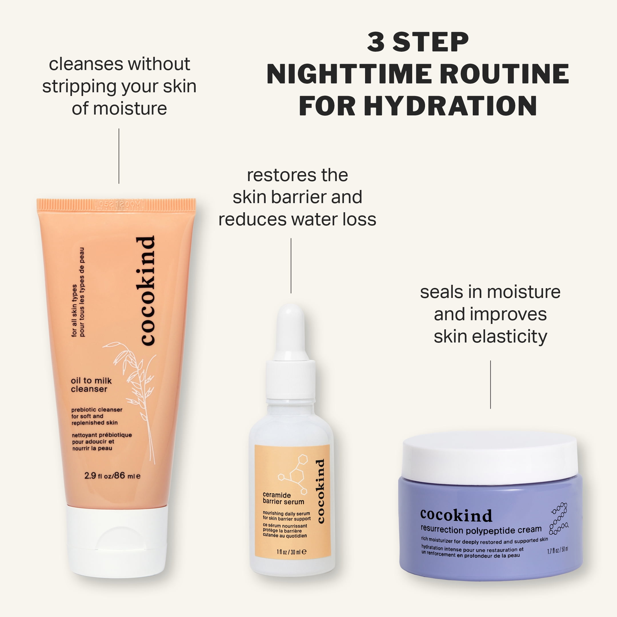 Cocokind Oil to Milk Cleanser Hydrating Face Wash and Makeup