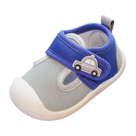 

Girls Boys Mesh Soft Sole Breathable Running Sport Shoes Blue 7 Years-8 Years