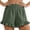 Gray, variant on Womens Summer Shorts Fashion Solid Color High Waisted Shorts Casual Beach Shorts with Floral Pleated Hem