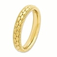 thumbnail image 3 of Bague en Argent Sterling Stackable Expressions Plaquée Or Taille 10, 3 of 3