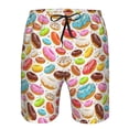 thumbnail image 3 of Goofa Color Donut Printed Mens Swim Trunks Summer Quick Dry Short Beach Swimwear Bathing Suits-3X-Large, 3 of 9