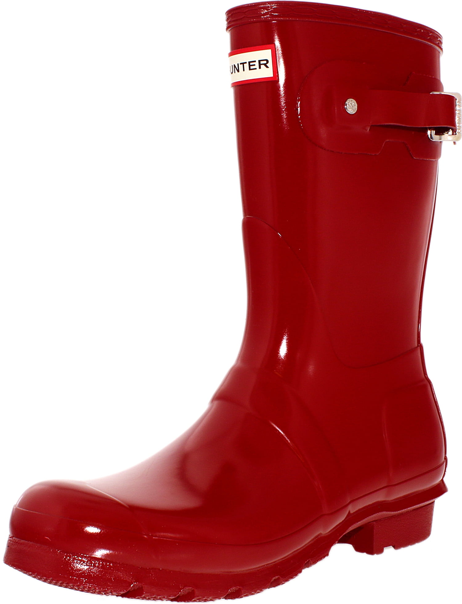 Hunter Original Short Rubber Rain Boot, Natural Rubber, Sherpa Lining