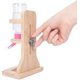 thumbnail image 3 of Hamster Wooden Drinking Bottle Holder Height Adjustable Pet Feeder (Pink), 3 of 5