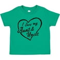 thumbnail image 3 of Inktastic I Love My Aunt and Uncle in Black Chalk Heart Boys or Girls Toddler T-Shirt, 3 of 5