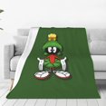 thumbnail image 1 of Manta de felpa suave de Marvin el marciano para viaje, para dormitorio, sala de estar, sofá, oficina, regalo para todas las estaciones para mujeres, hombres, niñas y niños, 1 of 7