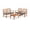 Style A Gray, variant on ANGELES HOME 4 PCS Wood Patio Furniture Set with Soft Seat Cushions, Acacia Wood Outdoor Furniture Set for Garden Deck Backyard, Beige