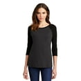 thumbnail image 1 of District Women's Perfect Tri 3/4Sleeve Raglan - DM136L, 1 of 1