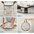 thumbnail image 4 of 50-liter Large Capacity Laundry Basket Sealed and Dustproof Easy Carry Handles Applicable to Laundry Room Bedroom Bathroom College Dorm Dog Squatting, 4 of 7
