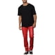 thumbnail image 2 of Pantalones de Cuero PU para Hombre INSPIRE CHIC Estilo Casual con Botones 30 Rojo, 2 of 5
