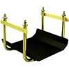 Fireplace Log Rack, Black With Polished Brass