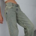 thumbnail image 6 of Women's Solid Color Button Zipper Pockets Length Pants Jeans, 6 of 8