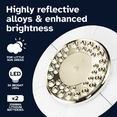 thumbnail image 5 of 3x Battery Reserve Solar Flagpole Light, 2x Brighter 36 LED Downlight for 100% Flag Coverage, (Gold), 5 of 7