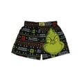 thumbnail image 5 of How the Grinch Stole Christmas Men's Holiday Sleep Always Grinchy Fairisle Cotton Boxer Shorts Underwear Loungewear, 5 of 6