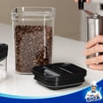 thumbnail image 2 of Juego de 4 Envases Herméticos para Conservar Alimentos, BPA Libre, Envases para Organizar la Despensa de la Cocina, Envases para Conservar Cereales, Snacks y Dulces, 1 L / 34oz, Mediano, Negro, 2 of 7