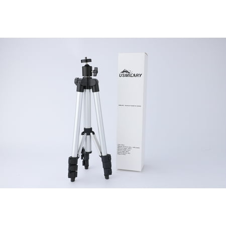 USMILARY Aluminum Tripods for Cameras Silver Maximum Height up to 106cm