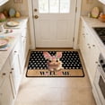 thumbnail image 4 of Weloille Easter Rabbit Floor Mat 1 Piece, 1.31 x 1.97 Ft Thickened Area Rug, Soft Non Slip Absorbent Doormat, Washable Welcome Mat for Entryway Door Bathroom Home Decoration, 4 of 6