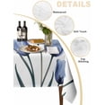 thumbnail image 2 of Blue Tulip Flower Table Cloth, Vintage Spring Plant Floral Botanical Waterproof Tablecloth for Rectangle Tables, Reusable Washable Fabric Table Cover for Restaurant Kitchen Dining Tables 60"x102", 2 of 6