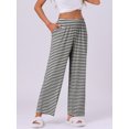 thumbnail image 2 of DARING DIVA Women's Flowy Cotton Wide Leg Lounge Pants 2XL Deep Black Stripe, 2 of 7