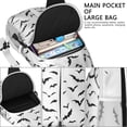 thumbnail image 4 of Sling Backpack,Black Halloween Bats Crossbody Bag with Water Bottle Holder,Waterproof Sling Bag for Men/Women with Chest Phone Holder for Hiking,Travel, 4 of 6