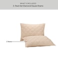 thumbnail image 5 of Better Homes & Garden Diamond Gauze Shams, Standard, Beige, 2 Pack, 5 of 8