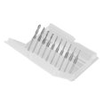 thumbnail image 3 of End Milling Cutter Bit, High Strength 10Pcs  Milling Cutting Wear Resistant End Mill 1/8  For Wood, 3 of 8