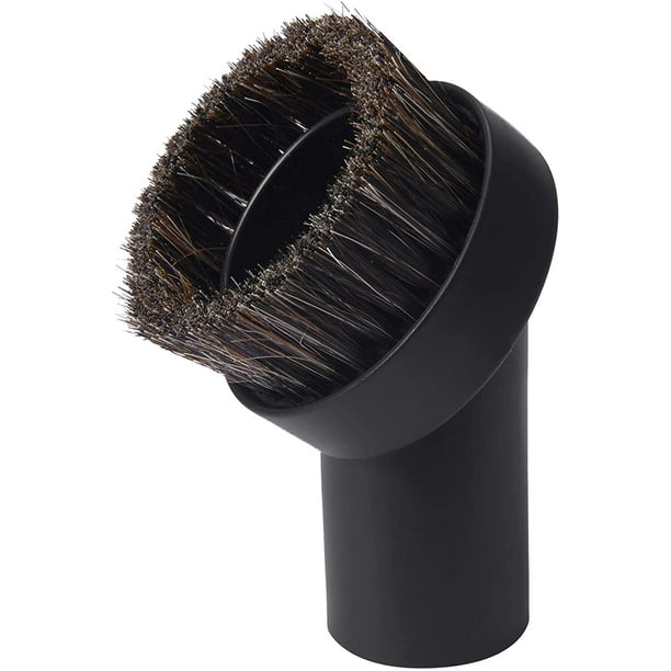 Cepillo de crin de caballo de 25 mm, diámetro de 1,25", ideal para limpieza a ciegas con aspiradora. Accesorio para quitar el polvo con cerdas suaves para espacios reducidos, repuesto para