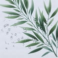 thumbnail image 5 of WERPE Durable and Washable Waterproof Shower Curtain, Sage Green, Minimalist Eucalyptus Leaves Pictures, Multiple Sizes White, 5 of 7