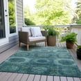 thumbnail image 3 of Dalyn Rugs Machine Washable Indoor/Outdoor Chantille Blue 3' x 5' Rug, 3 of 9