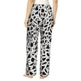thumbnail image 3 of Pajama Pants Women, black white graphics Sweatpants Soft Sleep Lounge Pants, Casual PJ Bottoms Pants with Pockets, 3 of 5