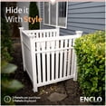thumbnail image 2 of Enclo Privacy Screens EC18016 4ft H x 3.6ft W Hartford White Vinyl No-Dig Outdoor Privacy Screen Kit, Perfect to Conceal Air Conditioning Units Trash Bins (3 Panels), 2 of 9