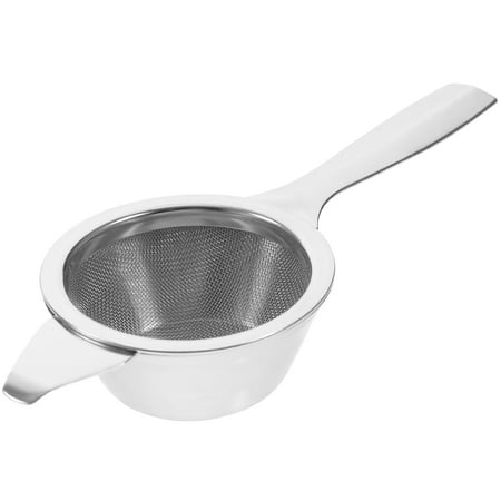 

FRCOLOR Stainless Steel Flour Powder Sieves Sifters Tea Oil Juice Colander Filter Strainer with Base Kitchen Gadget for Cooking Baking BBQ (Long Handle)