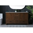 thumbnail image 4 of Elegant Kitchen and Bath 60 Inch Double Bathroom Vanity In Mango Wood, 4 of 7