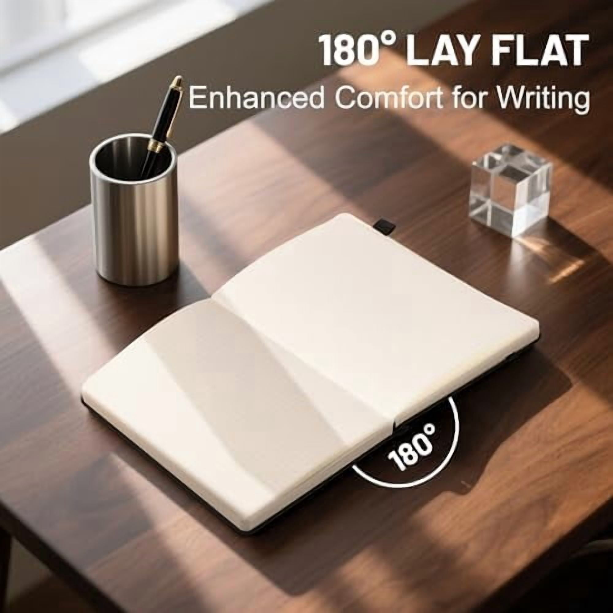 YNGLLC Graph Notebook 320 Pages 100 GSM Paper Graphing Grid Journal A5 Hardcover Leather Quad Ruled Notebooks for Engineering, Math, Work, Black