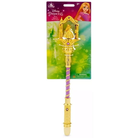 Disney Princess Tangled Rapunzel Light-Up Wand Toy New with Card
