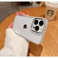 thumbnail image 3 of CASELIX Clear Case for iPhone 12 Pro Max Silver Metallic, Military Grade Protection, Crystal Clear Compatible with iPhone 12 Pro Max Protective Case 6.7 inch, Silver, 3 of 4