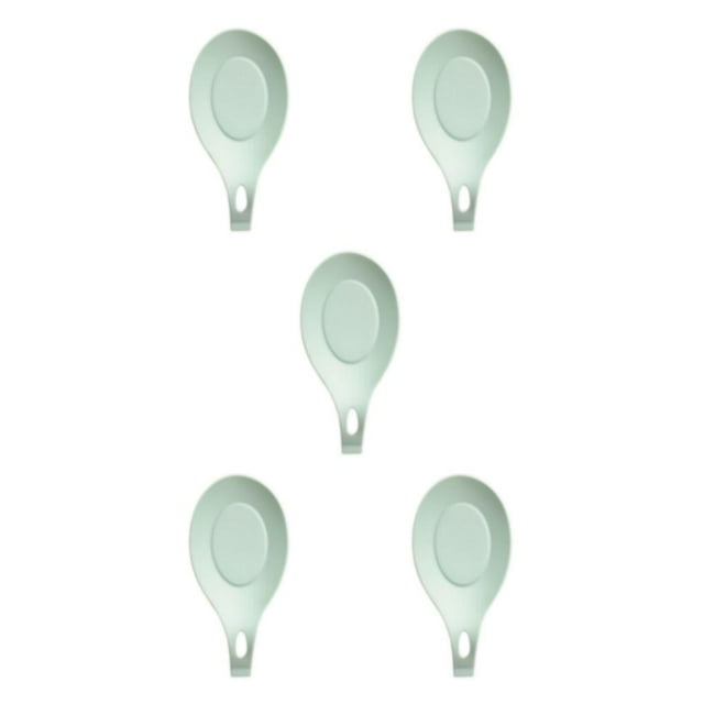 Guardoinrt Silicone Spoon Rest For Convenient Tea Drinking Experience Essential For Tea Drinking PP Le Creuset Spoon Rest green 1 5Set