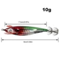 thumbnail image 2 of 10uds. Señuelo de Pesca Luminoso Jigging Cebo ABS Horizontal para Noche de Agua Dulce (Estilo B), 2 of 2