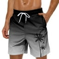 thumbnail image 2 of NOLDARES Men's Swim Trunks Quick Dry Board Shorts Swimsuit Swimwear Bathing Suit(Grey,L), 2 of 4