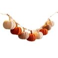 thumbnail image 2 of HaiSphere Halloween Decorations Indoor Crochet Pumpkin Swag-With Wood Beads for Fall Decorations for Home, Halloween Hanging Decor, Pumpkin Decorations, Halloween Party Decorations,A, 2 of 8