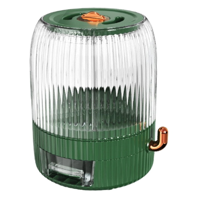 simhoa 6 Grid, Rice Storage Container, Multi Dividing, Box, Airtight Dry Food Storage Dark green